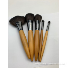 5pc Wooden Makeup Brush Set